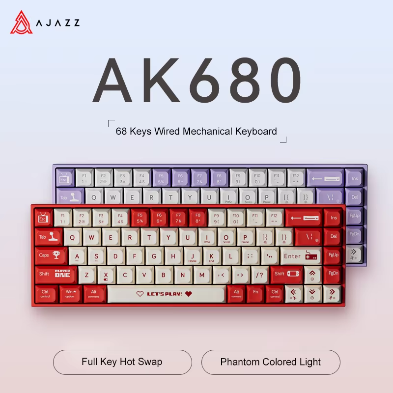 Clavier mécanique filaire AJAZ - Gaming Keyboard Hot Swappable avis et prix